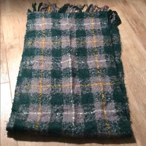 BDG Green Plaid Scarf